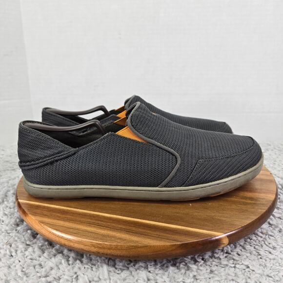 Olukai Nohea Mesh Slip On Dark Shadow Casual Loafer Sneakers Mens 10 10188-4242 - Picture 3 of 12